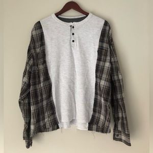 Flannel Henley Rework